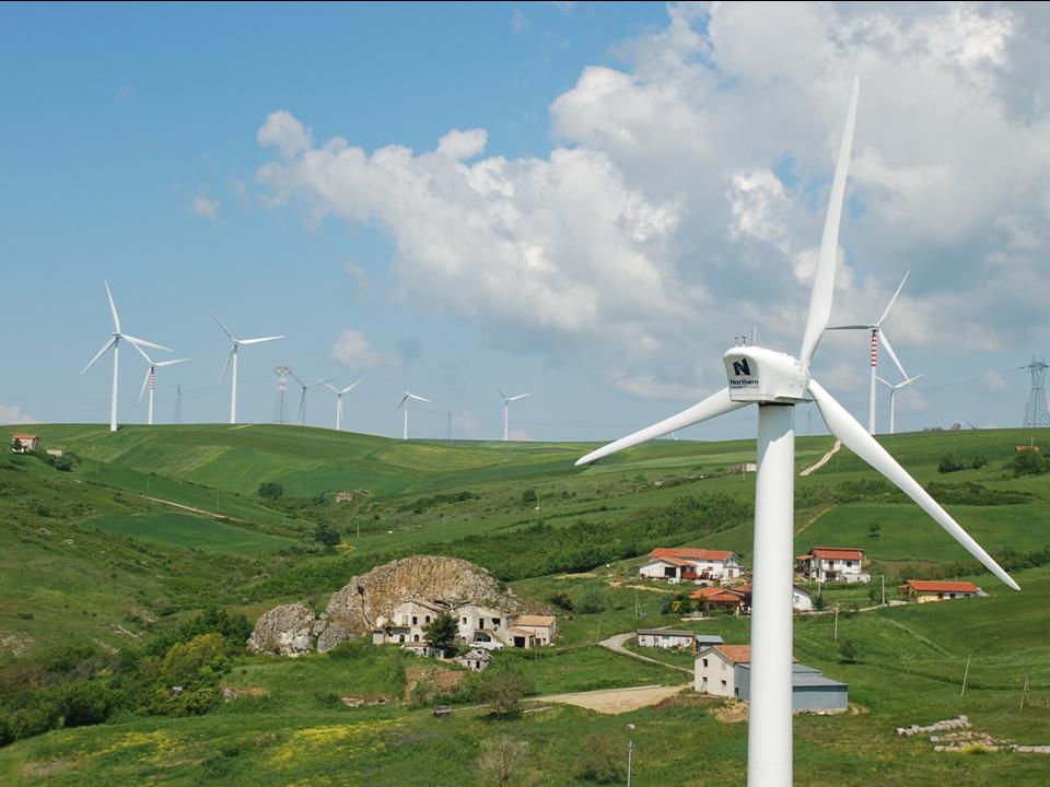 Northern Power wind turbines pepper the landscape in Bisaccia, Italy | NASA Spinoff