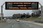 COVID-19 highway sign in Toronto, March 2020. EelamStyleZ