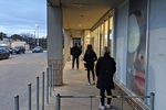 Customers waiting to enter Shoppers Drug Mart in Toronto in April 2020. Sikander Iqbal