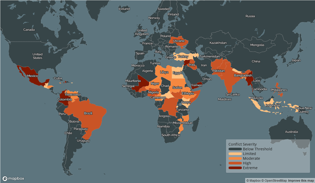 ACLED Conflict Severity Index: January 2023 | acleddata.com